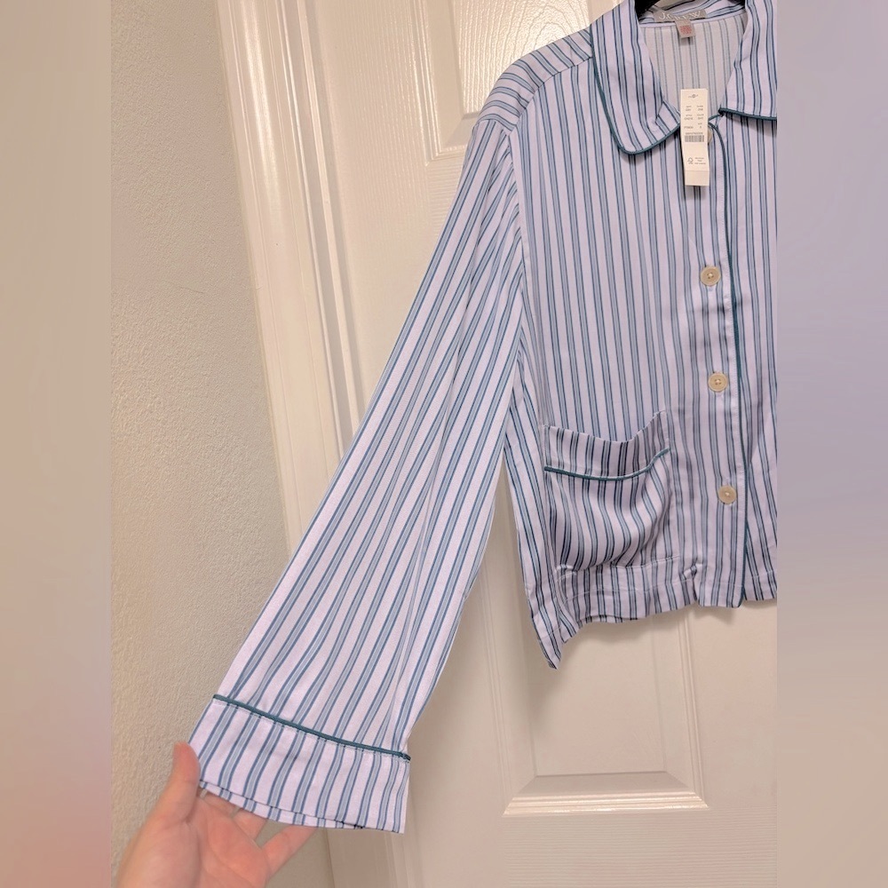 J.Crew Soft-Shine Long Sleeve Pajama Pant Set - Picture 5 of 12